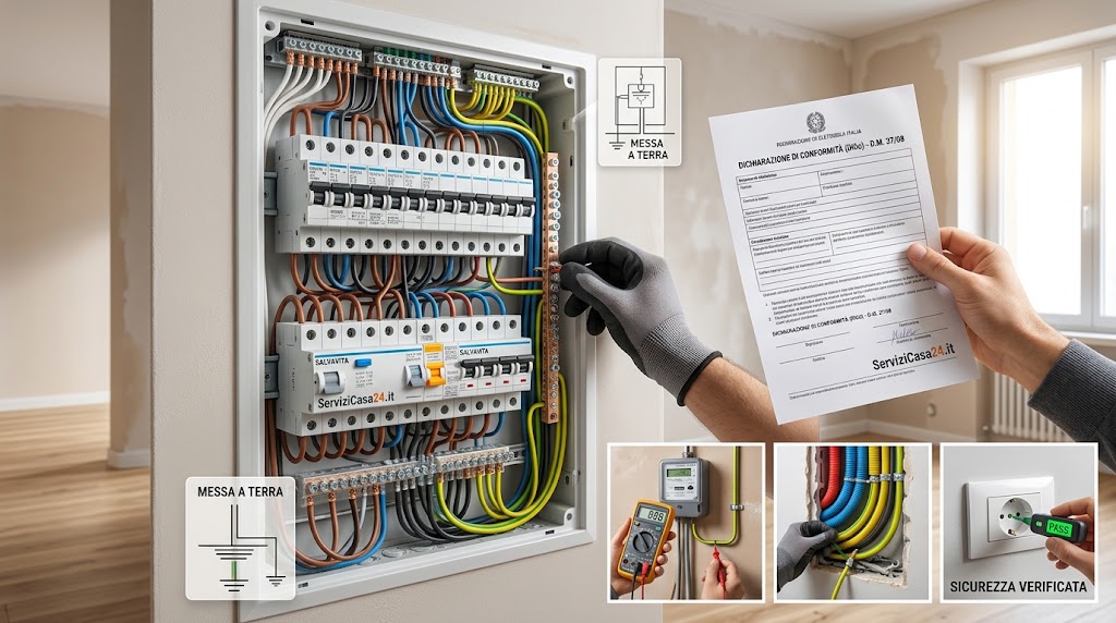Impianto elettrico a norma: certificazioni, requisiti di sicurezza e cosa verificare in casa